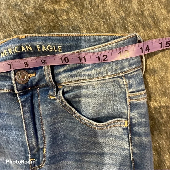 American eagle next level stretch high waisted skinny jeans  Sz 4 - Picture 5 of 12